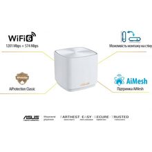 Маршрутизатор Asus ZenWiFi AX Mini XD4 3PK White (90IG07M0-MO3C40)