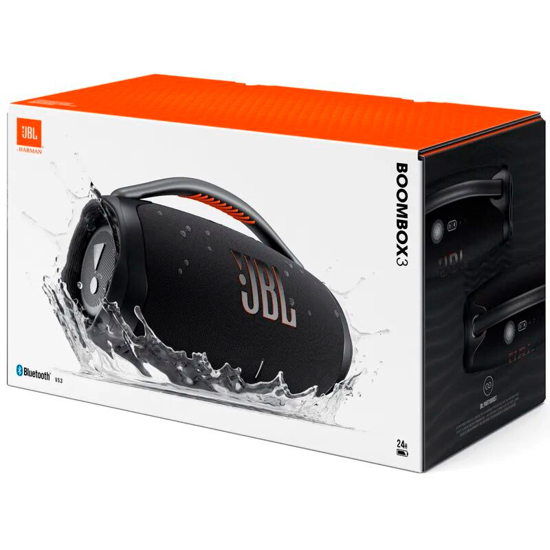 В Україні Портативна акустика JBL Boombox 3 Black (JBLBOOMBOX3BLKEP)