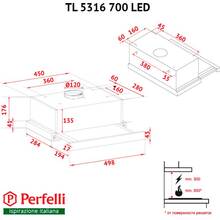Вытяжка PERFELLI TL 5316 WH 700 LED