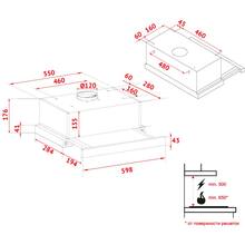 Вытяжка PERFELLI TL 6316 WH 700 LED
