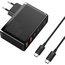 Сетевое зарядное устройство BASEUS CCGAN2P-L01 100W GaN Black (CCGAN2P-L01)
