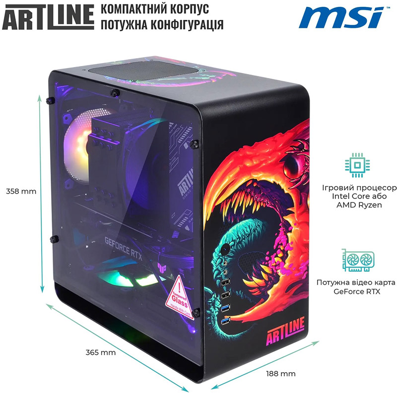 Комп'ютер ARTLINE Overlord DRAGON (DRAGONv96CH) Серія процесора AMD Ryzen 5