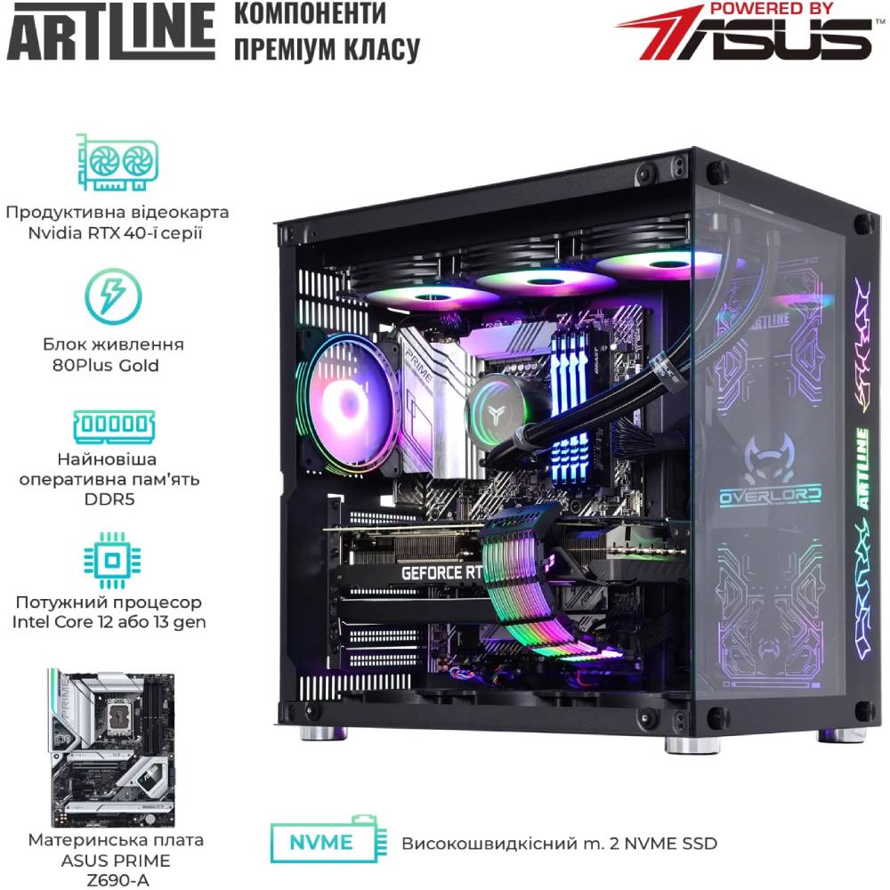 Зображення Комп'ютер ARTLINE Overlord X97 (X97v84Win)