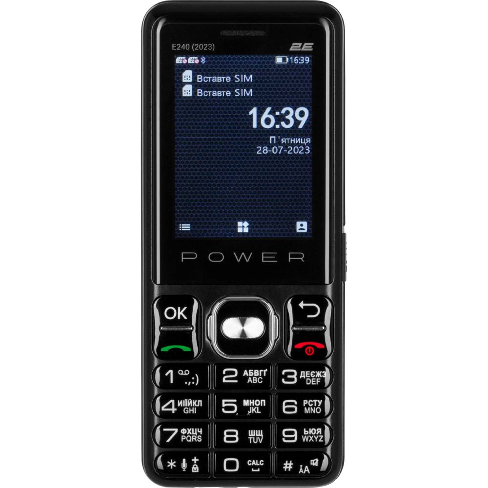 Мобильный телефон 2E E240 POWER 2023 Dual SIM Black (688130251068) купить в  Киеве ➦ лучшая цена в Фокстрот по всей Украине: Харьков, Днепр, Одесса,  Николаев, Запорожье