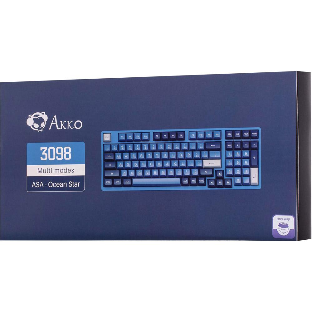 Изображение Клавиатура AKKO 3098B Ocean Star CS Jelly White (6925758615204)
