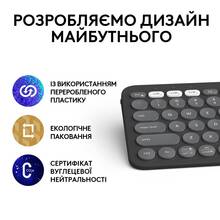 Клавиатура LOGITECH Pebble Keys 2 K380s Graphite (L920-011851)