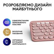 Клавиатура LOGITECH Pebble Keys 2 K380s Rose (L920-011853)