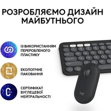 Комплект LOGITECH Pebble 2 Combo для Mac Graphite (L920-012244)