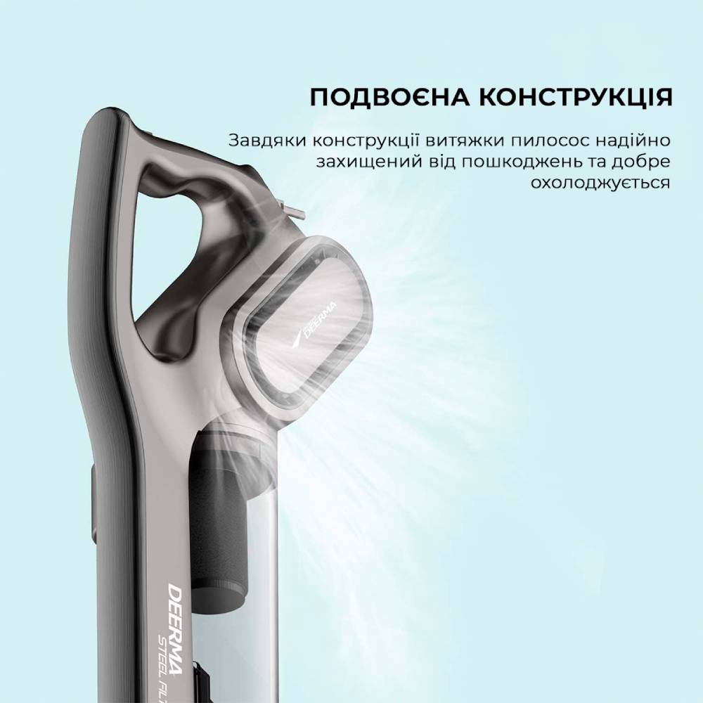 Пилосос Deerma Stick Vacuum Cord Gray Global (DX700S) Тип тихий