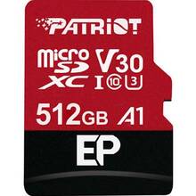 Карта пам'яті PATRIOT MicroSDXC 512GB UHS-I/U3 + SD-adapter (PEF512GEP31MCX)