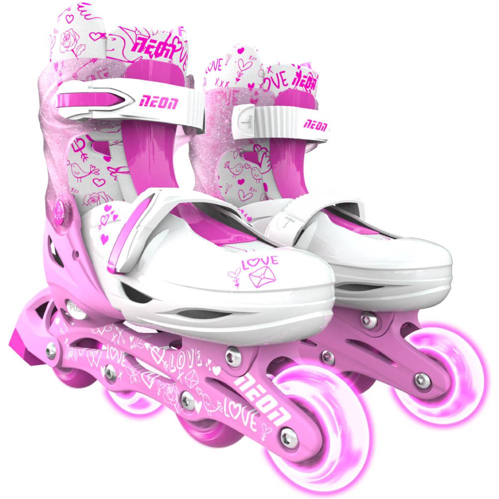 Ролики NEON INLINE SKATES Pink размер 30-33 (NT07P4)