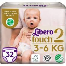 Підгузки LIBERO Touch 2 3-6 кг 32 шт (7322541070315)