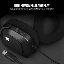 Гарнитура Corsair HS80 RGB Headset Carbon (CA-9011237-EU)