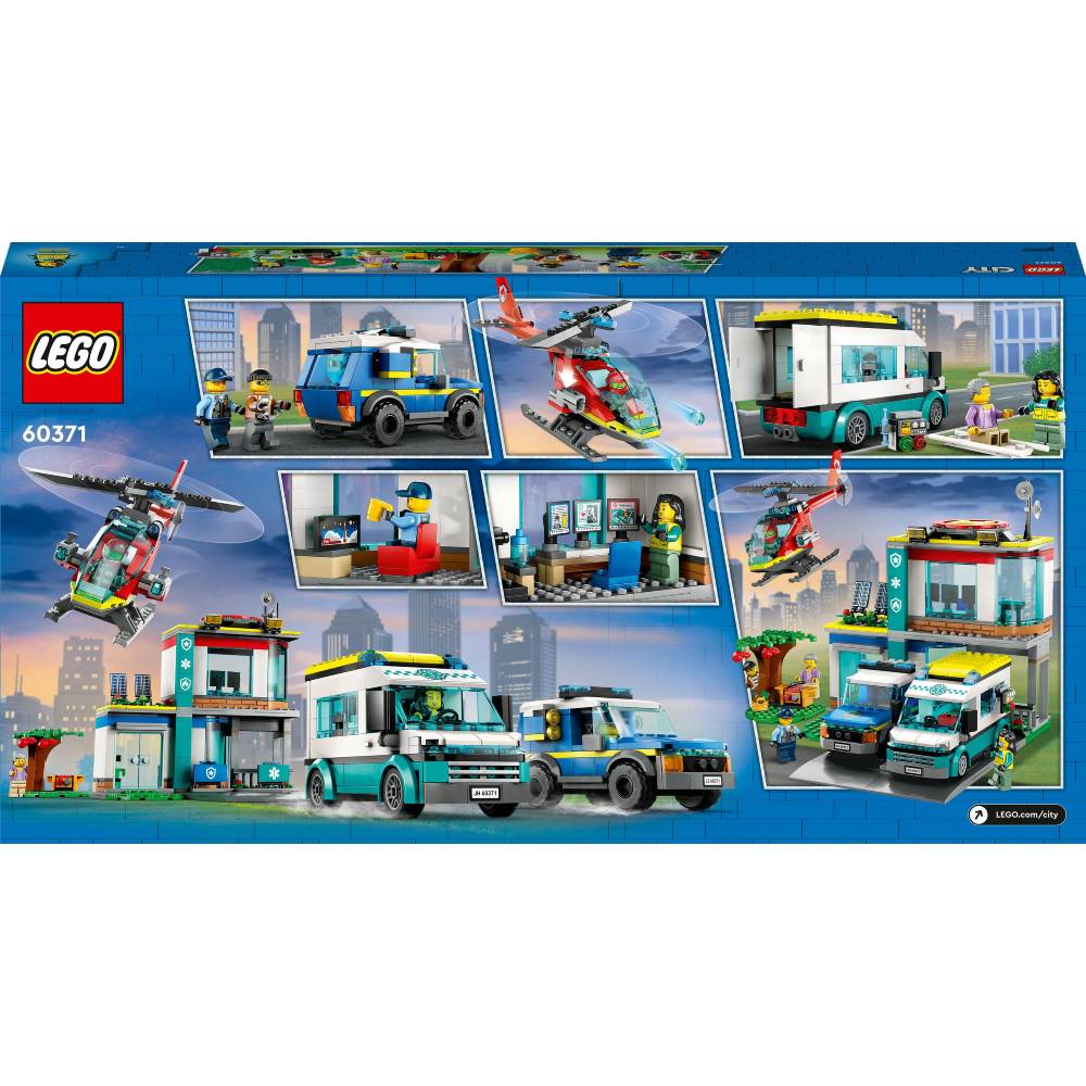 Конструктор LEGO City Центр керування рятувальним транспортом (60371)