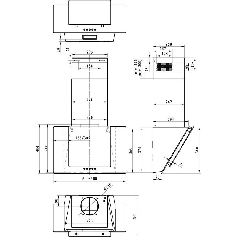 В интернет магазине Вытяжка HISENSE MH6INBG (NB60E-L16BI7)