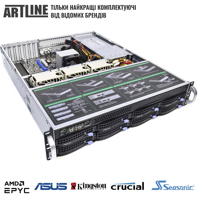 Зовнішній вигляд Сервер ARTLINE Business R81 (R81v10)