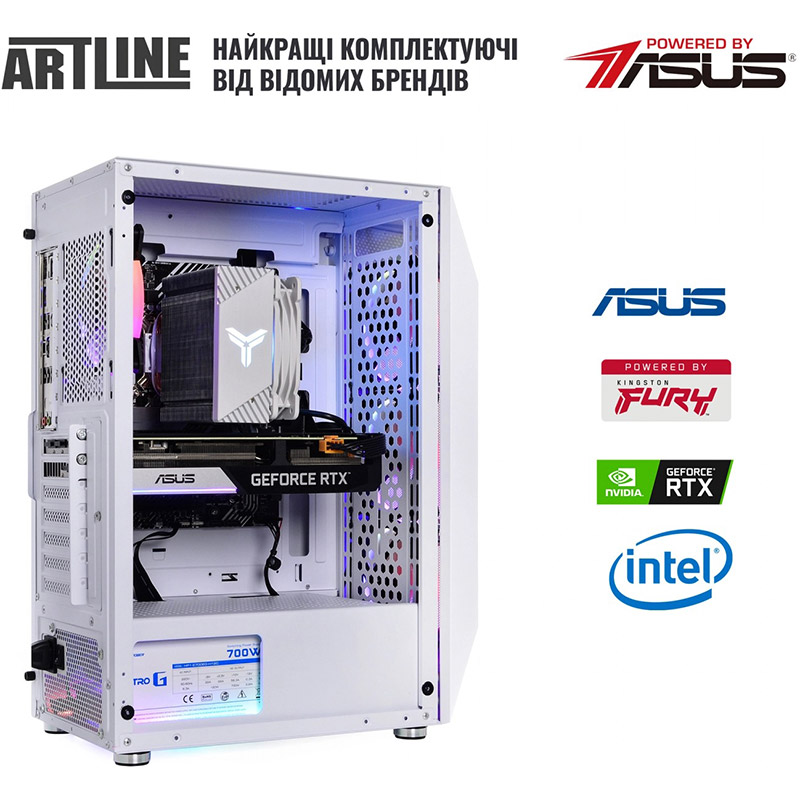 Внешний вид Компьютер ARTLINE Gaming X75WHITE (X75WHITEv53)