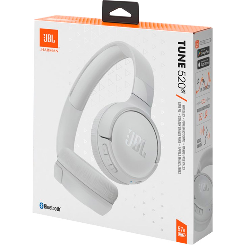 Заказать Гарнитура JBL TUNE 520BT White (JBLT520BTWHTEU)