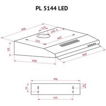 Витяжка PERFELLI PL 5144 BL LED