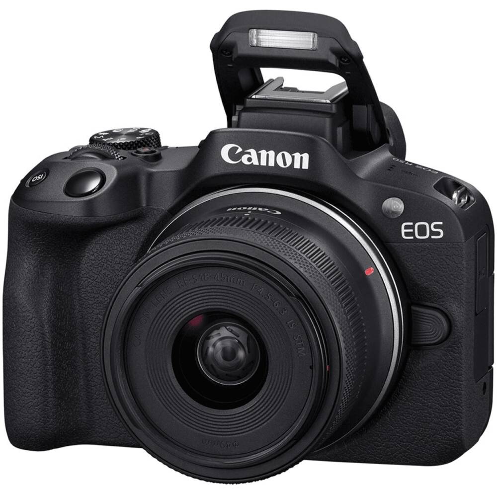 В інтернет магазині Фотоапарат CANON EOS R50 + RF-S 18-45 IS STM + RF-S 55-210 IS STM Black (5811C034)