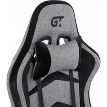 Крісло GT RACER X-2534-F Fabric Gray/Black Suede