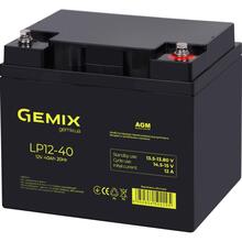 Акумулятор GEMIX 12V 40Ah AGM Black (LP1240M6)