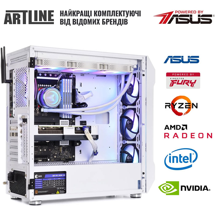 В Україні Комп'ютер ARTLINE Gaming X93WHITE Windows 11 Home (X93WHITEv07Win)