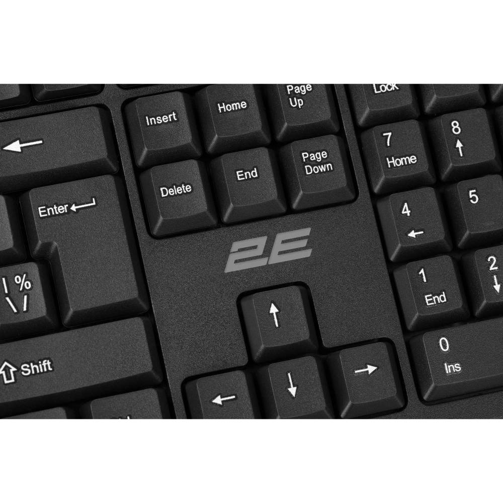 В интернет магазине Комплект 2E MK401 USB Black (2E-MK401UB)