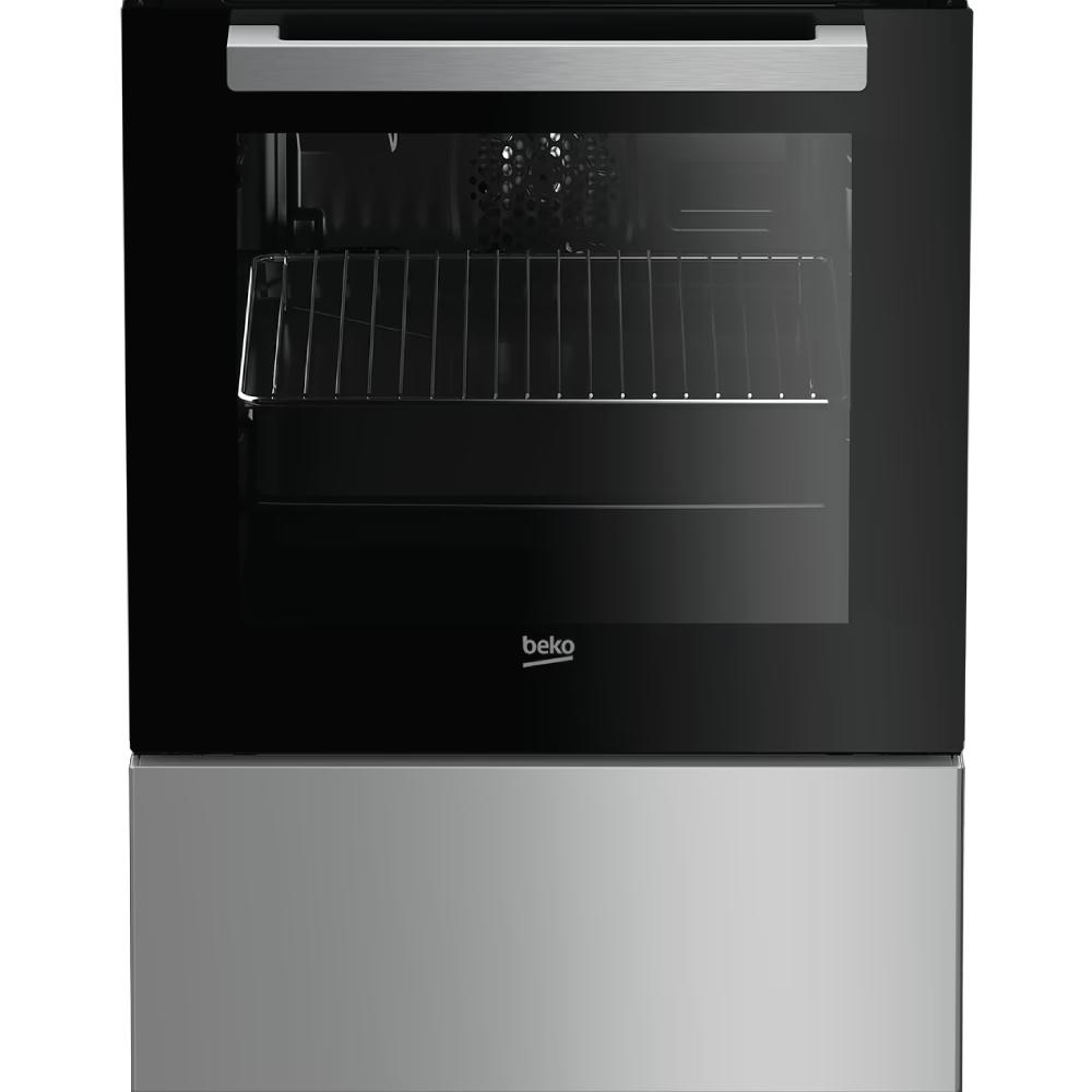 Плита комбинированная BEKO FSE 52130 DX Покрытие варочной поверхности нержавеющая сталь 