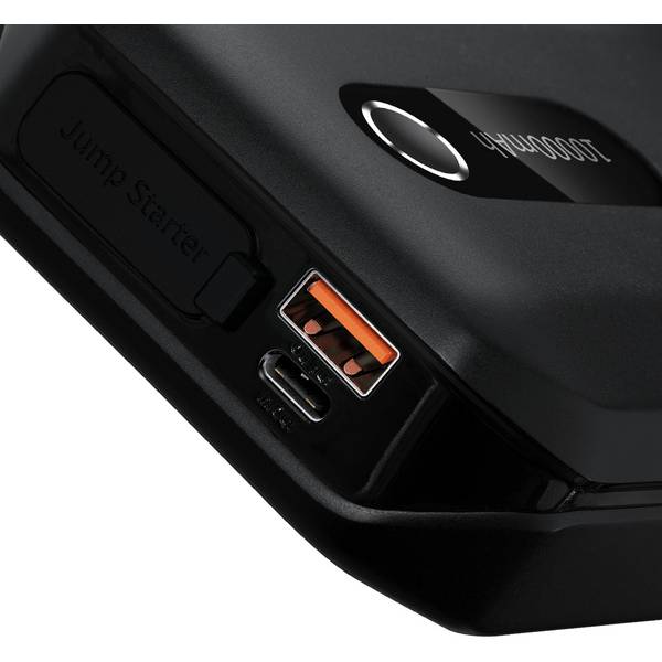 Пуско-зарядний пристрій BASEUS 10000mAh Super Energy Air Car Jump Starter Black (35117black) Піковий вихідний струм 1000