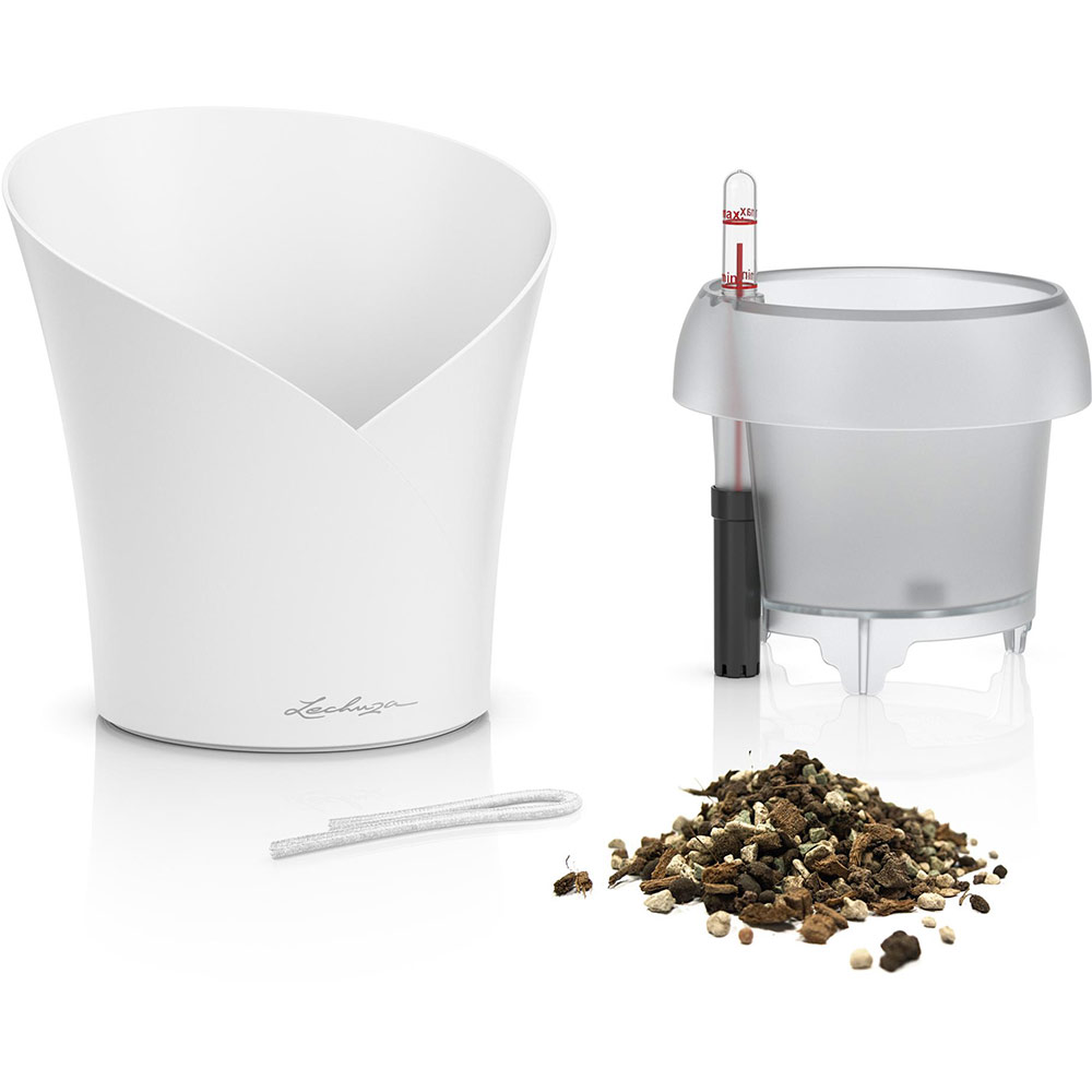Кашпо LECHUZA Orchidea 20 White (13960) Материал пластик