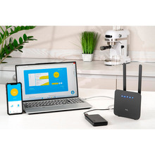 Wi-Fi роутер TCL LINKHUB 4G LTE Wi-Fi (HH42CV2) + Powerbank 15000мАч + USB кабель 5V-12V
