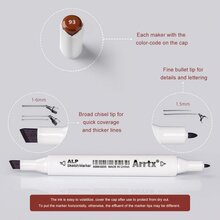 Спиртовые маркеры ARRTX Alp ASM-0290B 90 цветов (LC302475)