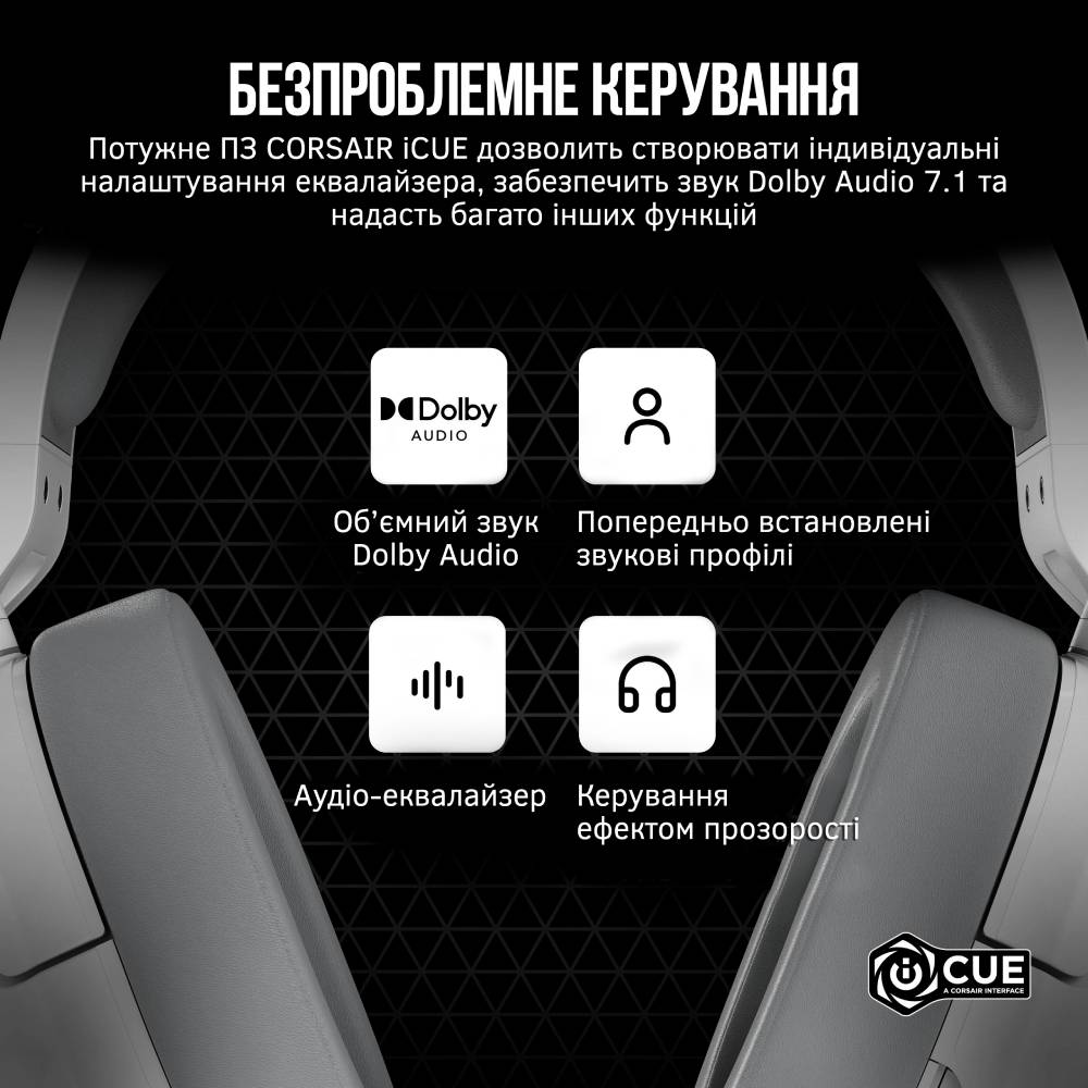 В Украине Гарнитура Corsair HS55 Surround Headset White (CA-9011266-EU)