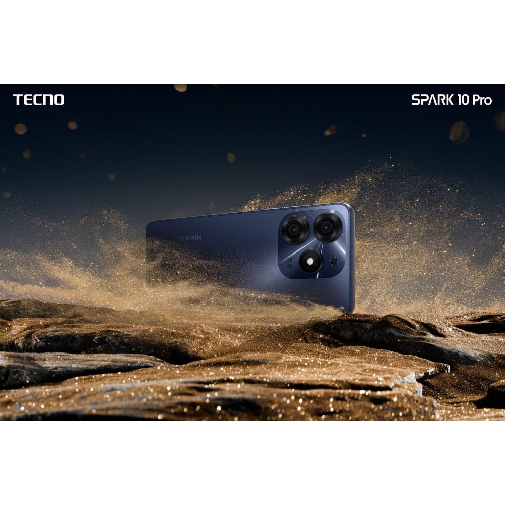 Смартфон TECNO Spark 10 Pro (KI7) 8/256GB starry black (4895180796104)