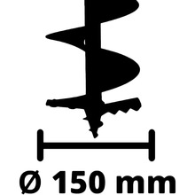 Мотобур EINHELL GP-EA 18/150 Li BL Solo 18В (3437000)