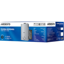 Газовая колонка ARDESTO X1 10 л/мин 20 кВт (TFGBH-10B-X1-STEEL)