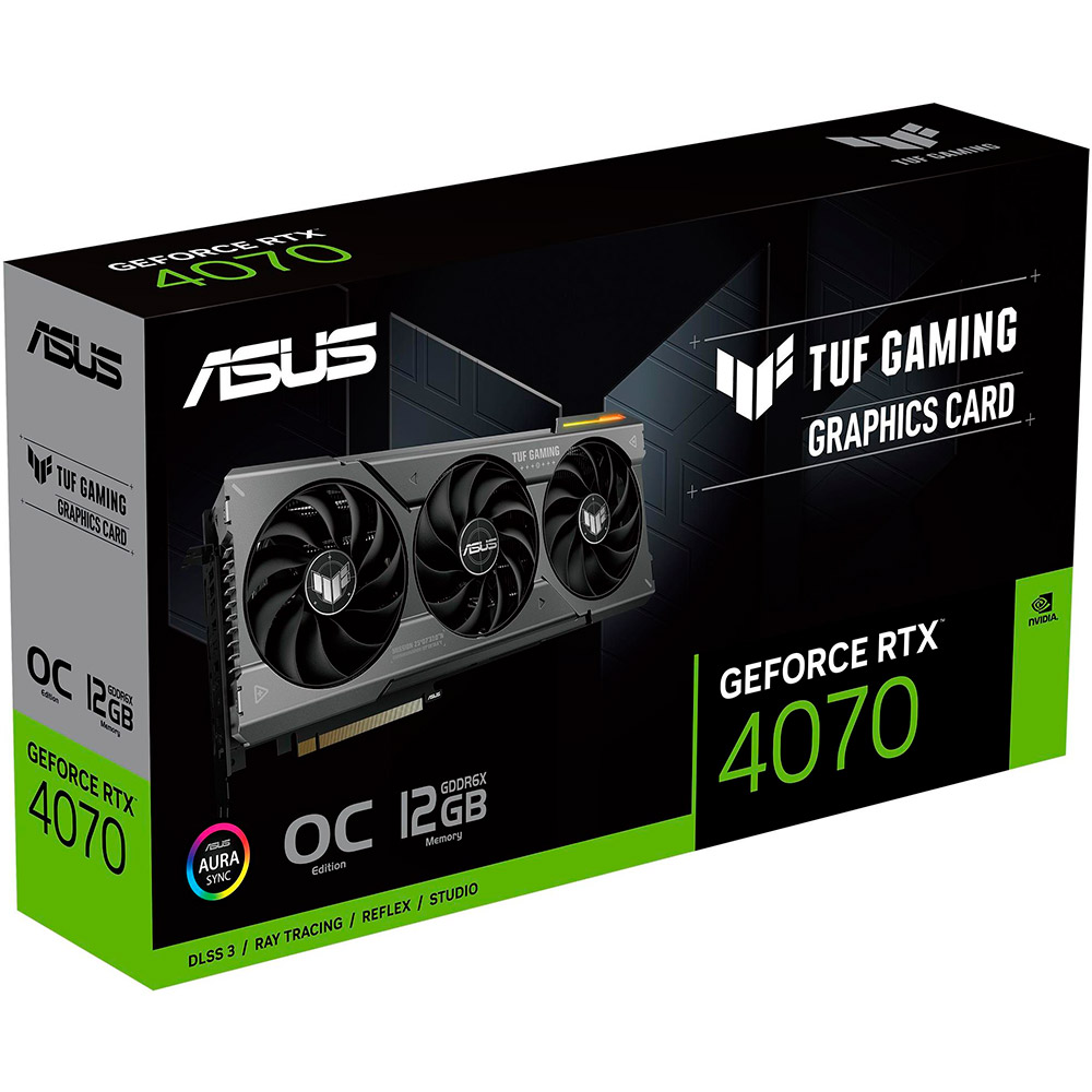 Фото 14 Відеокарта ASUS RTX 4070 TUF OC GAMING 12GB GDDR6X (TUF-RTX4070-O12G-GAMING)