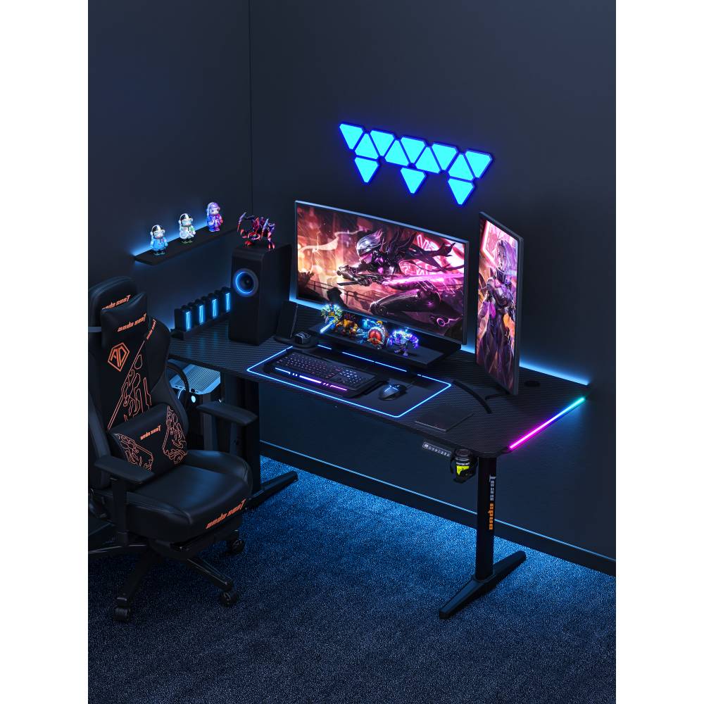 В інтернет магазині Комп'ютерний стіл ANDA SEAT Terminator RGB Black (AD-D-DD1-1600L-01-B)