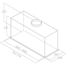 Вытяжка ELICA FOLD BL MAT/A/52