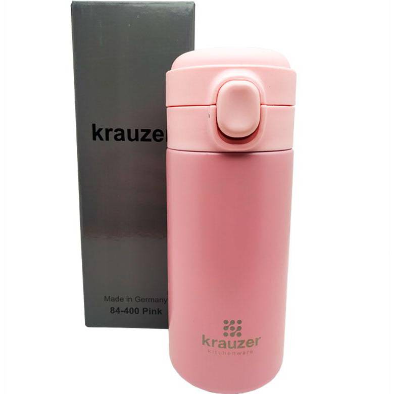 Термокружка KRAUZER 400 мл Pink (84-400Pink) Объем 0.4