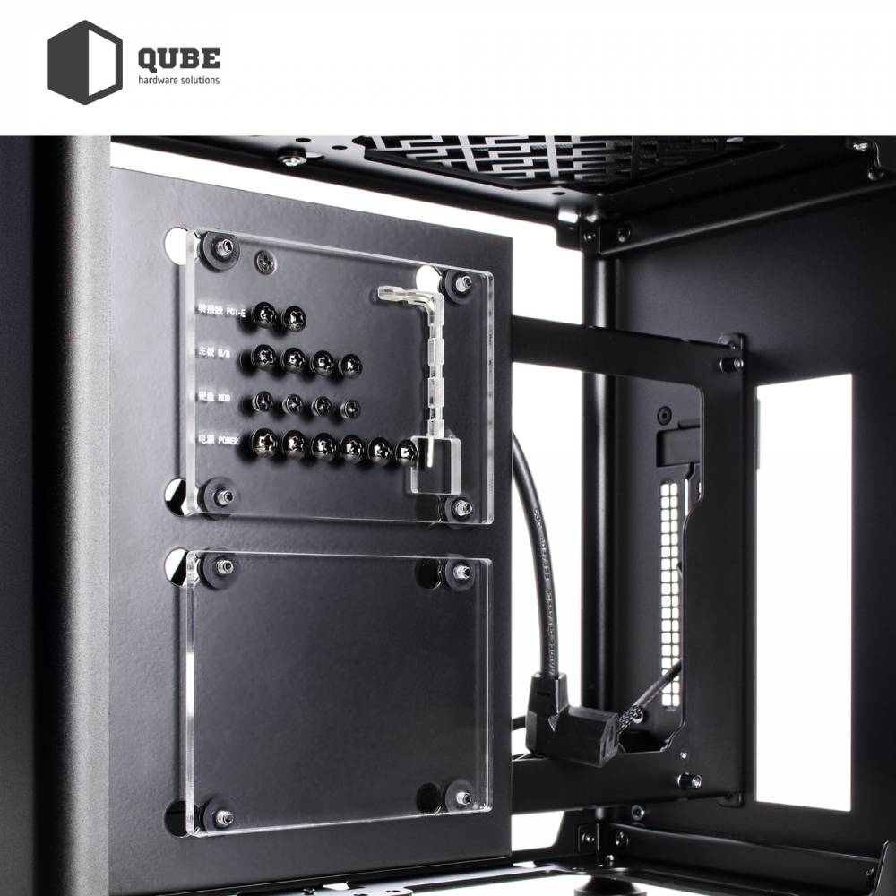 Зображення Корпус QUBE A4 Black (QBA4I_WBNU3)