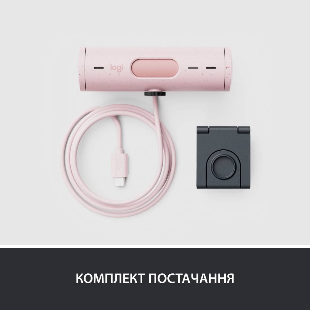 Изображение Web-камера LOGITECH Brio 500 Rose (960-001421)