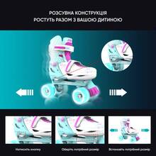 Ролики NEON COMBO SKATES Turquoise (NT09T4)