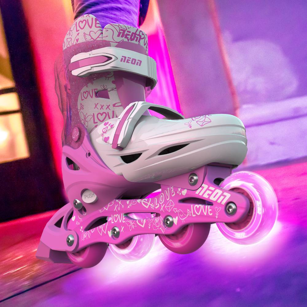 Фото Ролики NEON INLINE SKATES Pink размер 30-33 (NT07P4)