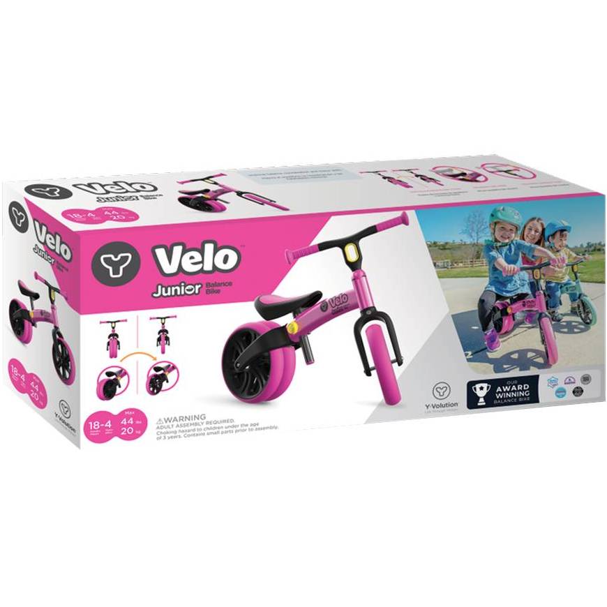 Фото Беговел YVolution YVelo Junior Розовый (N101050)