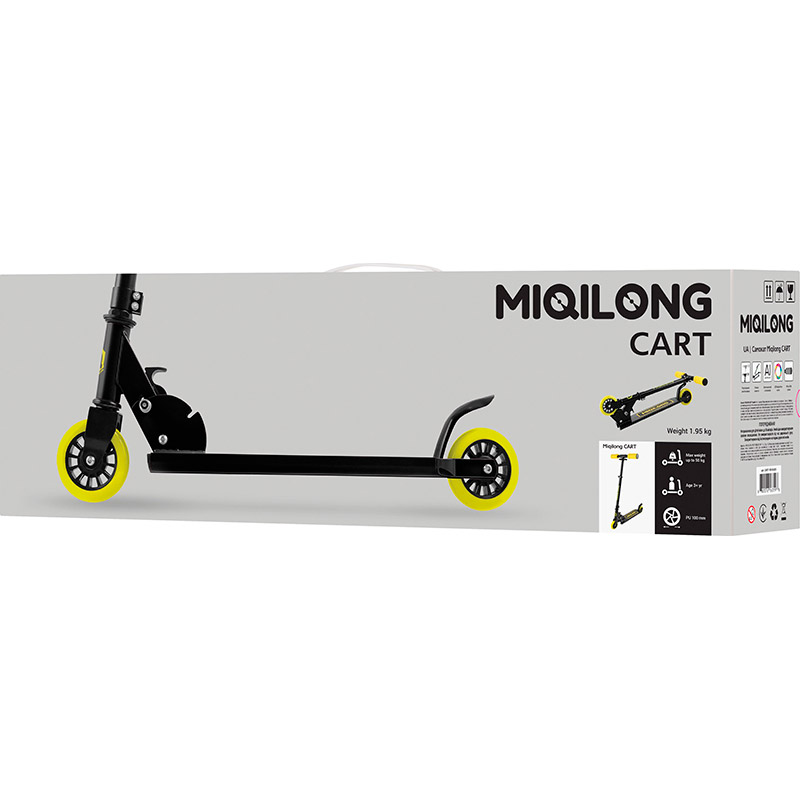 Огляд Самокат MIQILONG Cart Black (CART-100-BLACK)