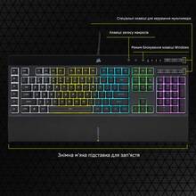 Клавиатура CORSAIR K55 RGB Pro Black (CH-9226765) USB