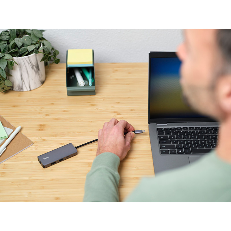 Обзор Док-станция TRUST Dalyx 6-in-1 USB-C Multi-port Dock Aluminium (24968)