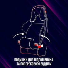 Кресло LORGAR Base 311 Black Blue (LRG-CHR311BBL)